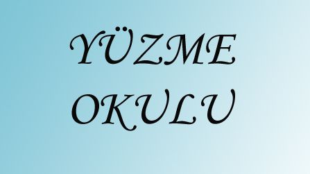        Yzme Kurslar